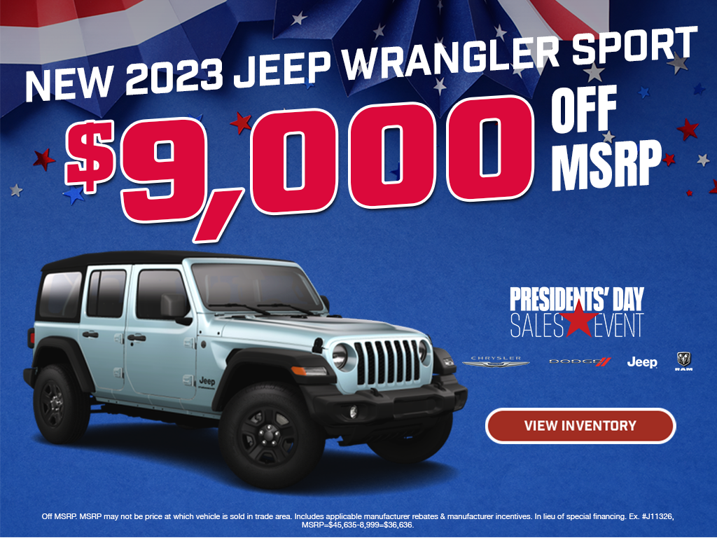 New Jeep Wrangler Special From St. Charles CDJR St. Charles CDJR