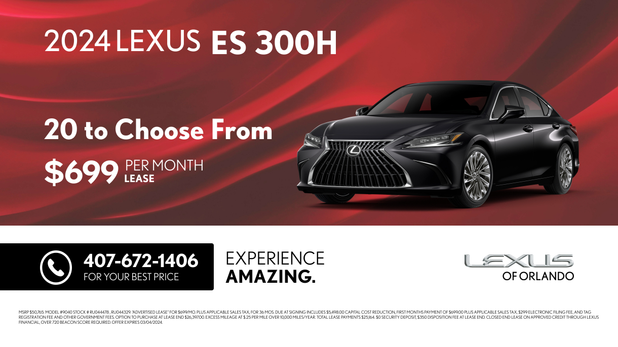 New Vehicle Specials - Lexus of Orlando