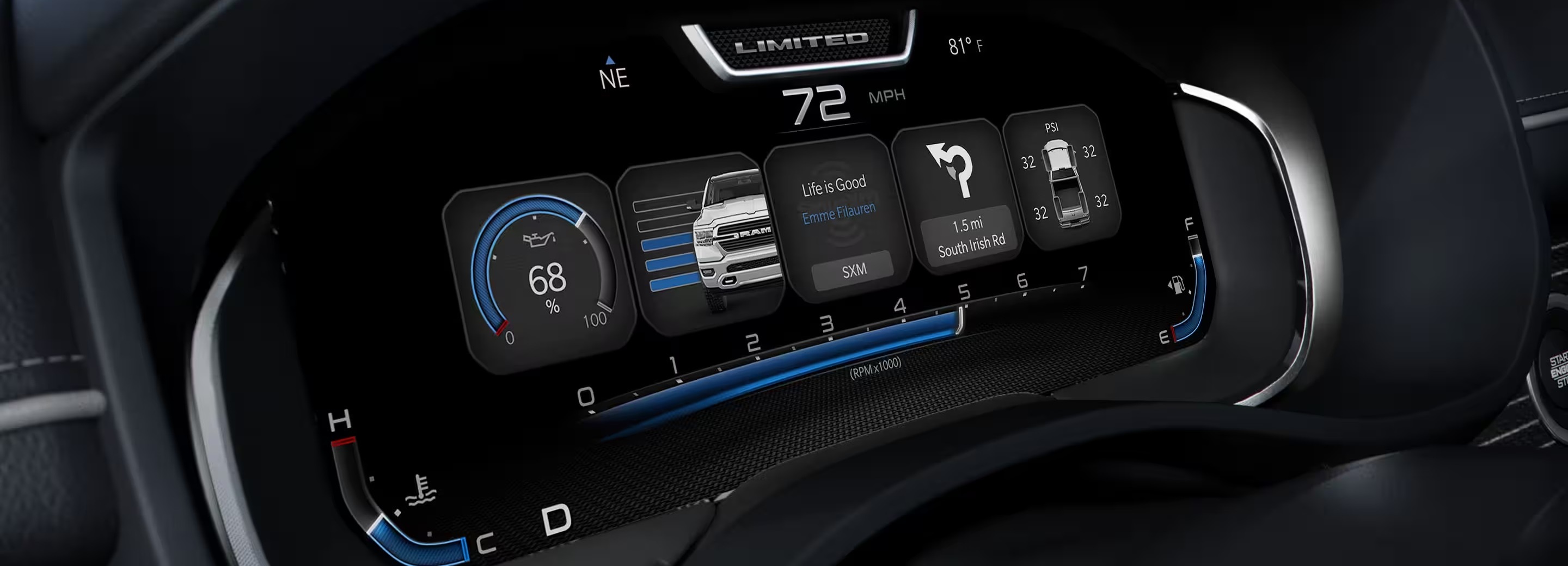 2024 Ram 1500 Gauge Cluster