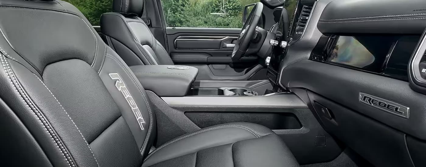 The interior of a 2025 Ram 1500 Rebel is shown.
