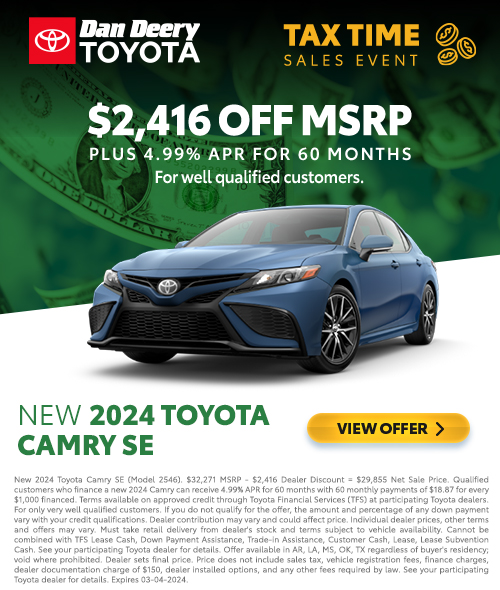 New Toyota Specials - Dan Deery Toyota