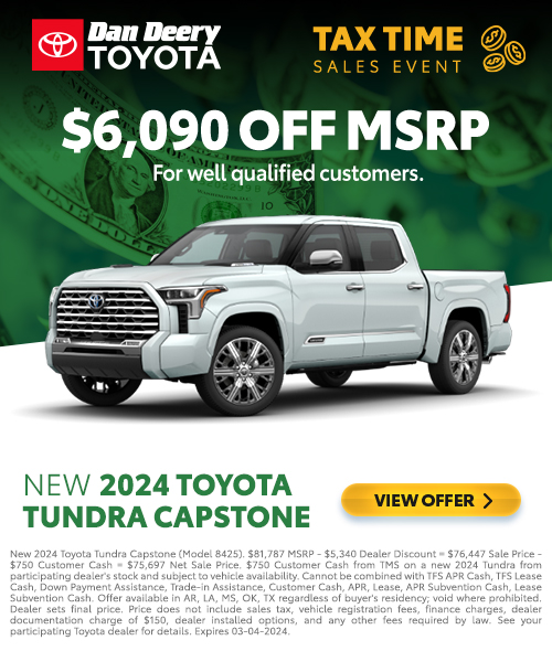 New Toyota Specials - Dan Deery Toyota