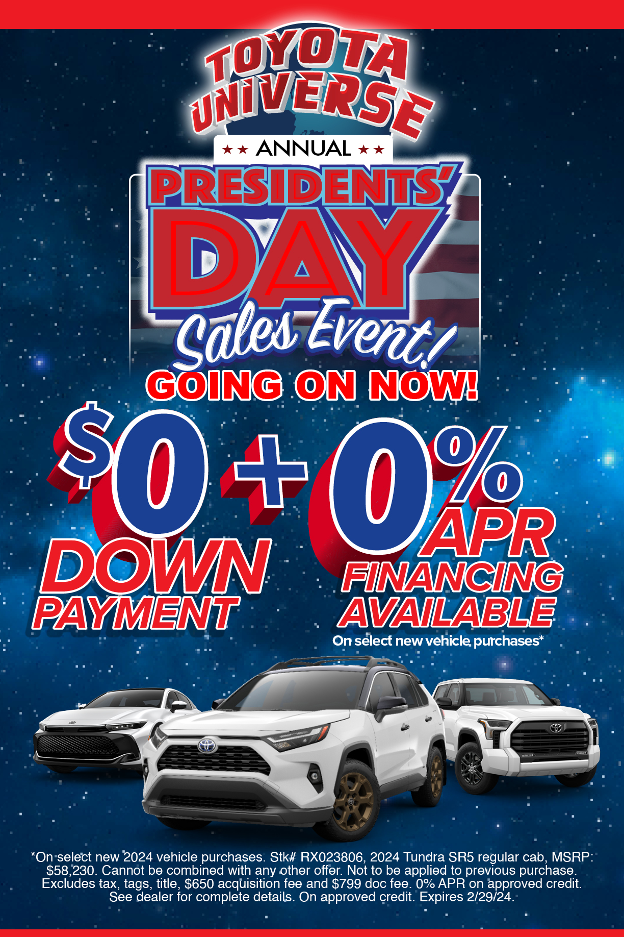 Presidents Day Sales Event Toyota Universe