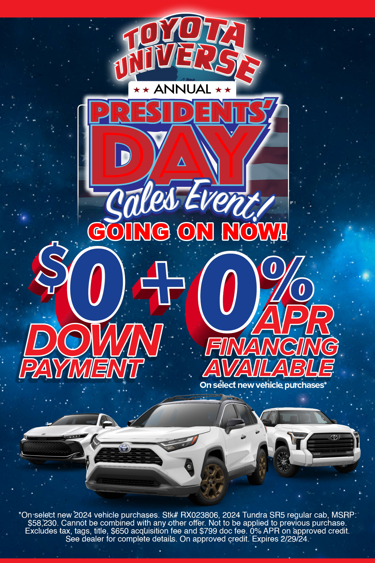 Annual Clearance Sales Event - Toyota Universe