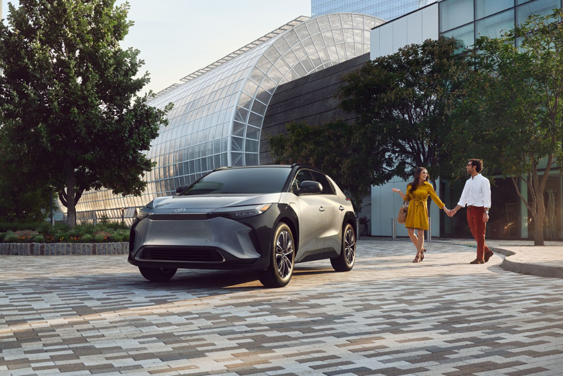 Go Electric with the 2024 Toyota bz4X - Front