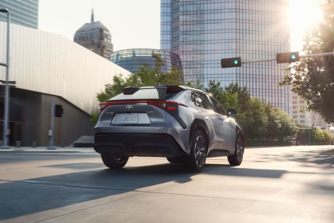 Go Electric with the 2024 Toyota bz4X - Rear