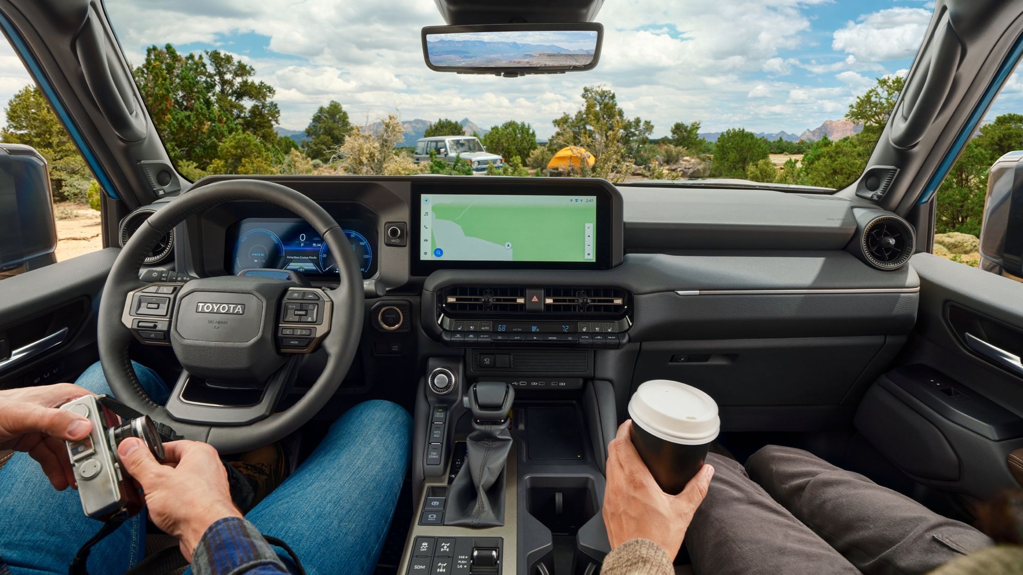 Front Interior View of the 2024 Land Cruiser
