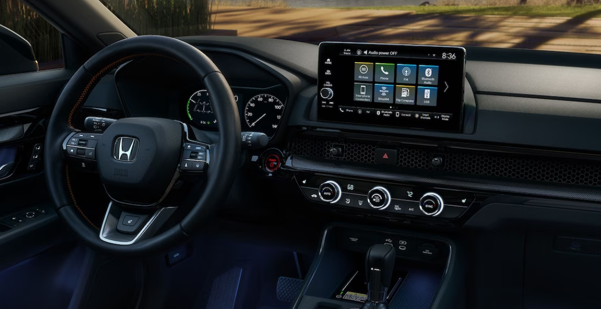 2024 Honda CR-V Infotainment System and Steering Wheel