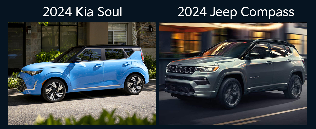 2024 Kia Soul vs. 2024 Jeep Compass