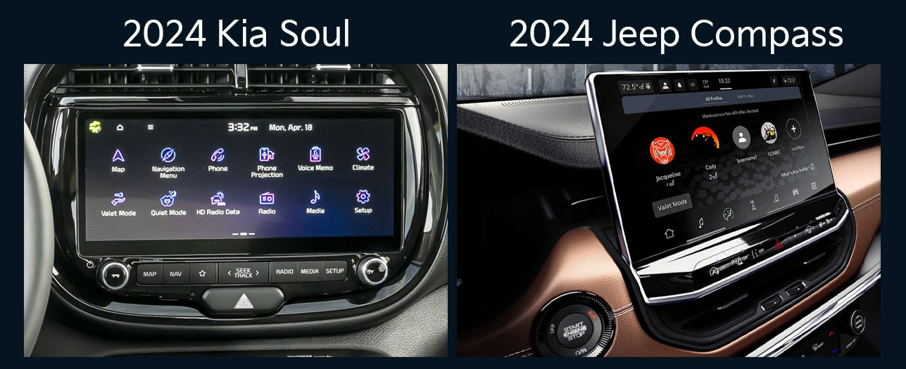 2024 Kia Soul vs. 2024 Jeep Compass