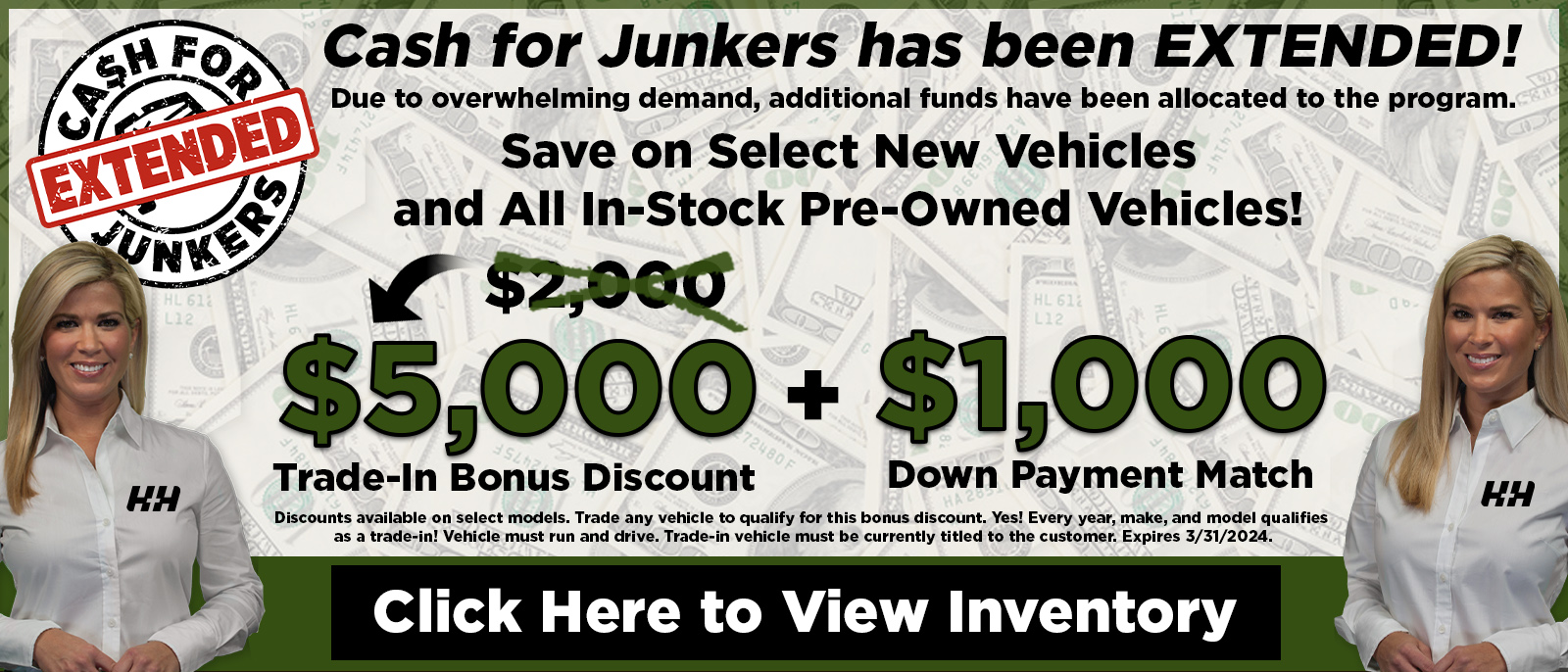 Cash For Junkers H+H Chrysler Dodge Jeep Ram