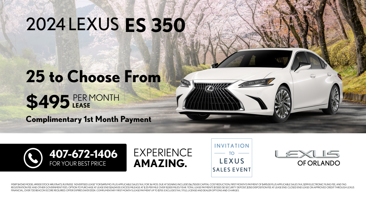 New Vehicle Specials Lexus of Orlando