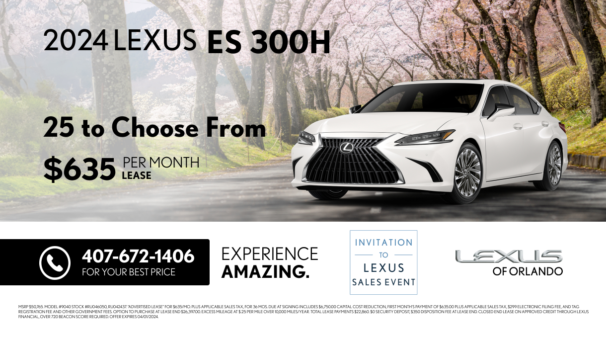 New Vehicle Specials - Lexus of Winter Park