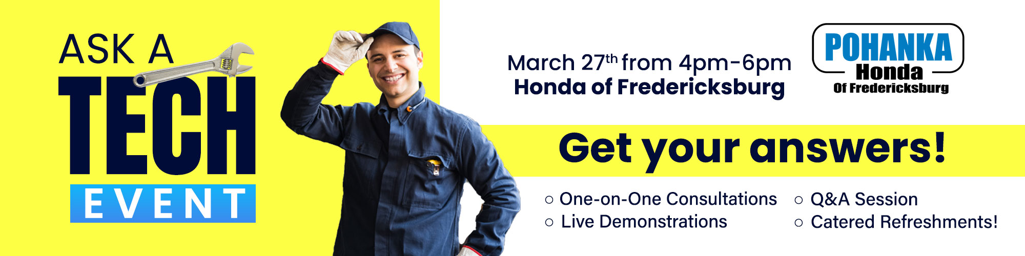 Pohanka Honda of Fredericksburg - Ask A Tech Event - Pohanka Honda of ...