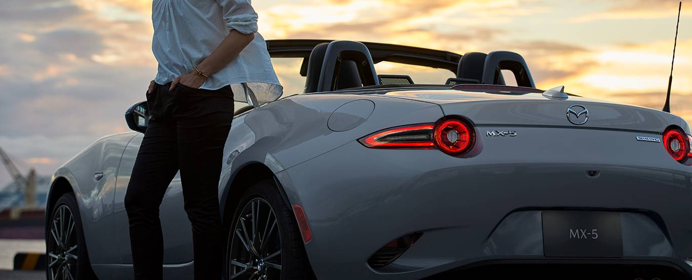 Side and Rear View of the 2024 MAZDA MX-5 Miata