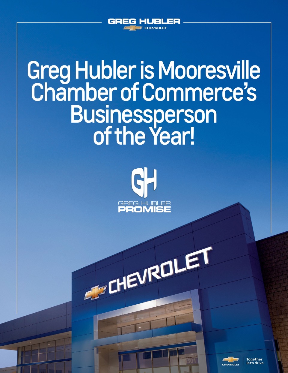 Greg Hubler Chevrolet Person of the Year - Greg Hubler Automotive Group