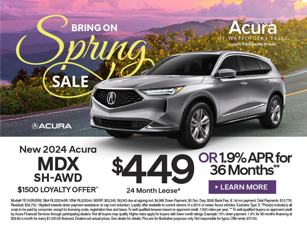 New Vehicle Specials - Acura of Wappingers Falls