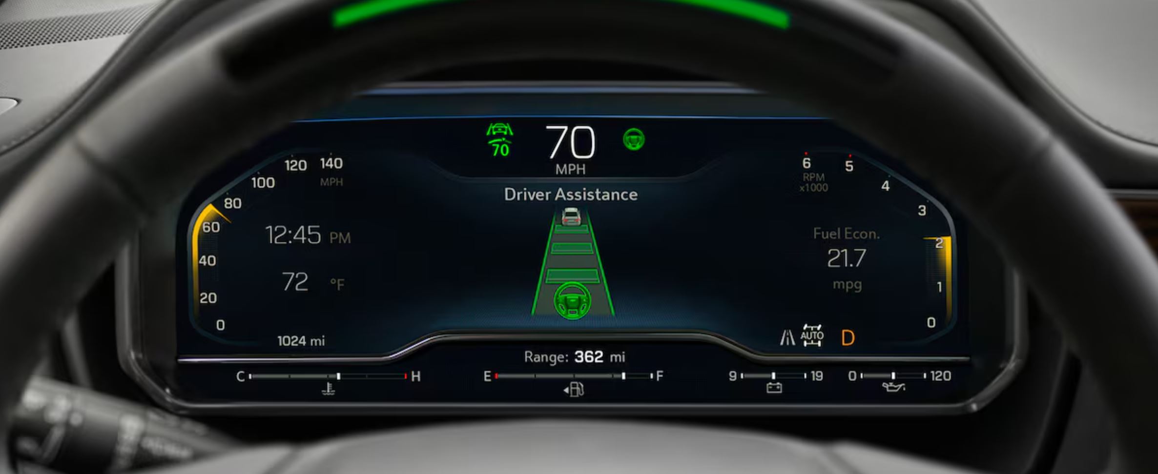 Con la tecnología Super Cruise disponible conducir sin manos es posible.