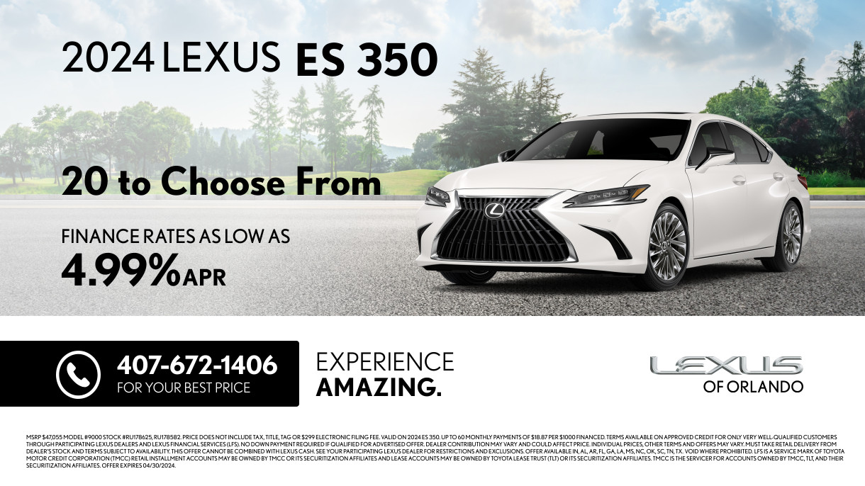 New Vehicle Specials - Lexus of Orlando