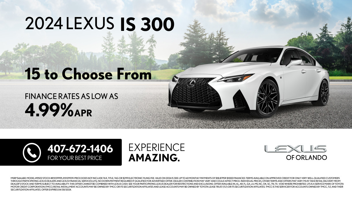 New Vehicle Specials - Lexus of Orlando