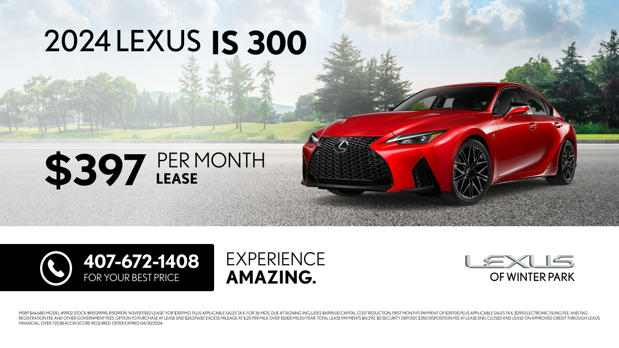 New Vehicle Specials - Lexus of Winter Park