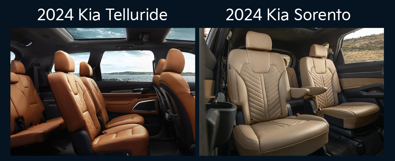 How to Choose Between a 2024 Kia Telluride and a 2024 Kia Sorento in