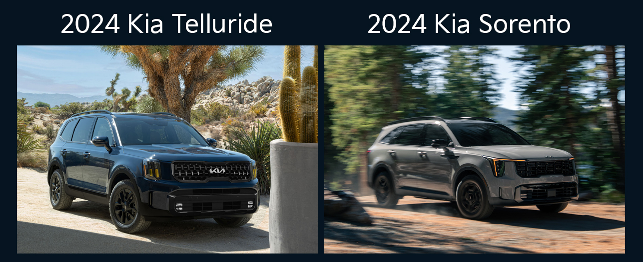 How to Choose Between a 2024 Kia Telluride and a 2024 Kia Sorento in