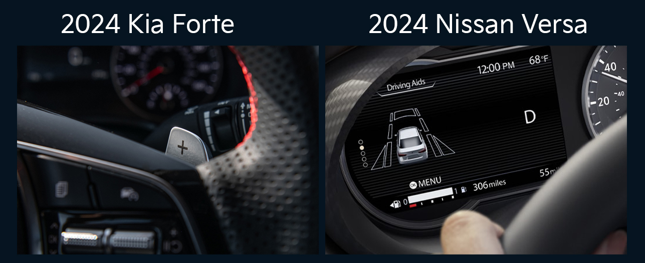 2024 Kia Forte vs the 2024 Nissan Versa