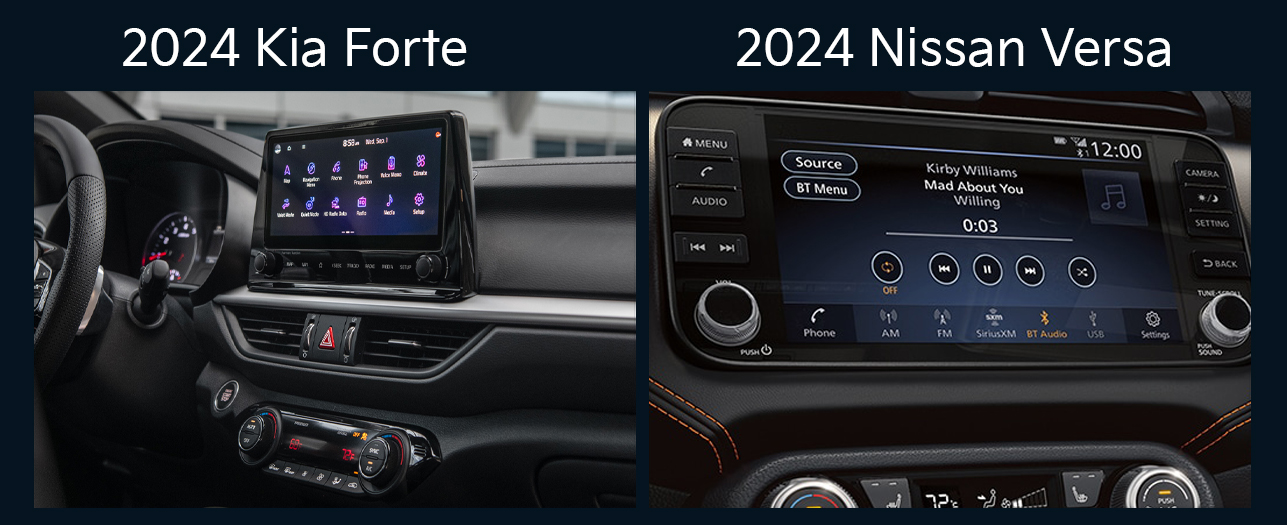2024 Kia Forte vs the 2024 Nissan Versa