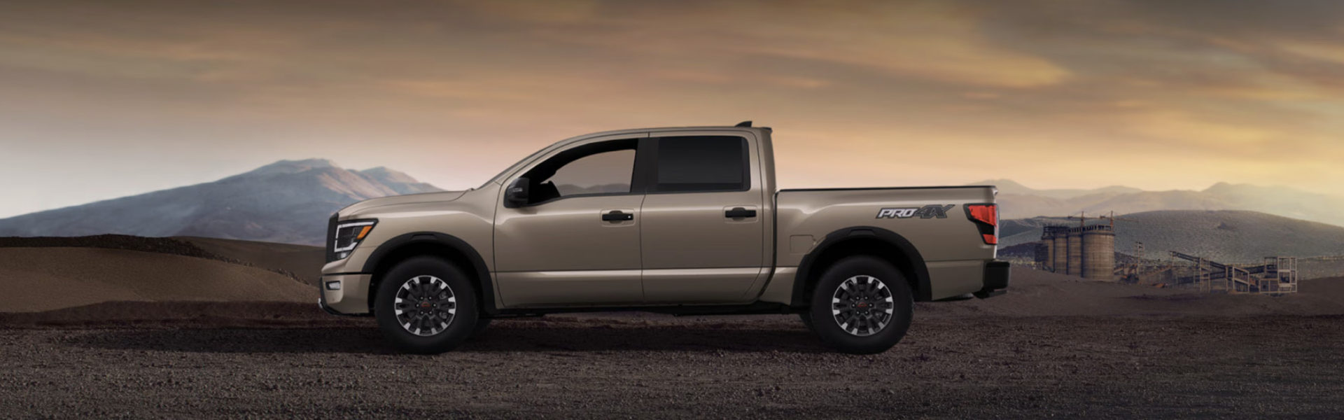 2024 Nissan Titan parking view from the side