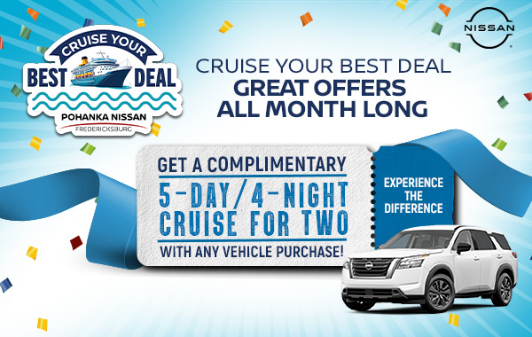 Get a Complimentary 5-Day/4-Night Cruise for Two with Any Vehicle Purchase!