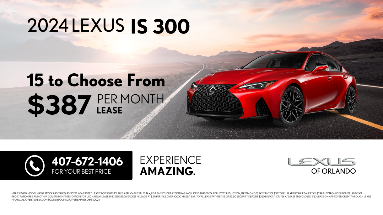 New Vehicle Specials - Lexus of Orlando