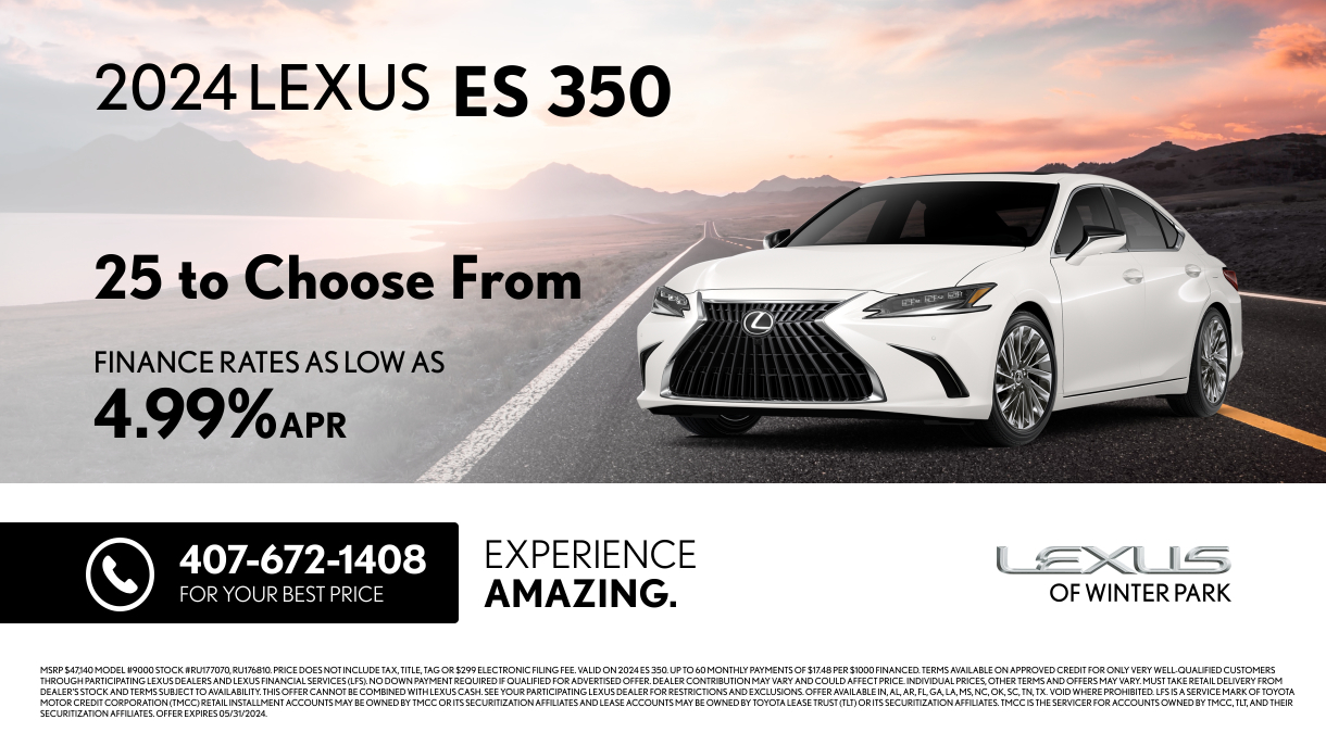 New Vehicle Specials - Lexus of Winter Park