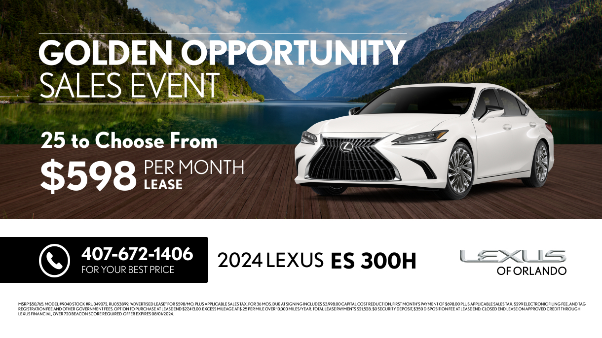 New Vehicle Specials - Lexus of Orlando