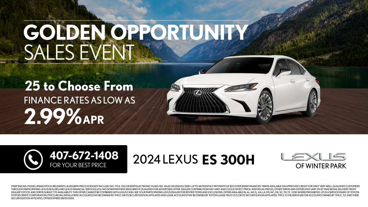 New Vehicle Specials - Lexus Of Winter Park