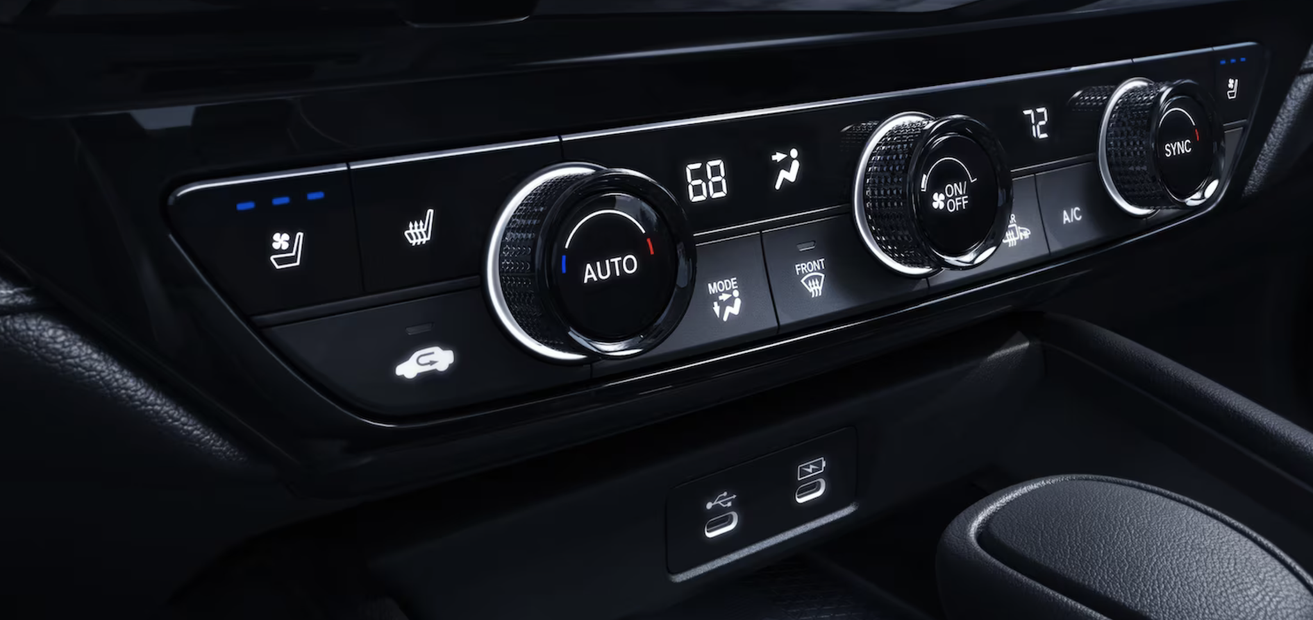 2024 Honda Accord Hybrid Climate Control Settings