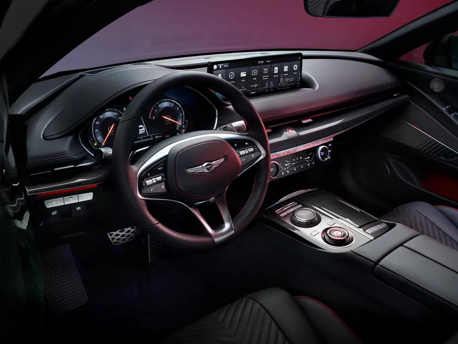 2024 Genesis G80 Front Row (Pre-production Model Shown)