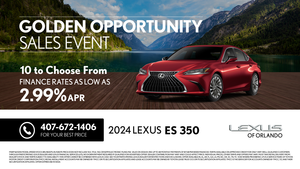 New Vehicle Specials - Lexus of Orlando