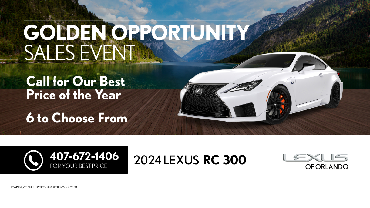 New Vehicle Specials - Lexus of Orlando