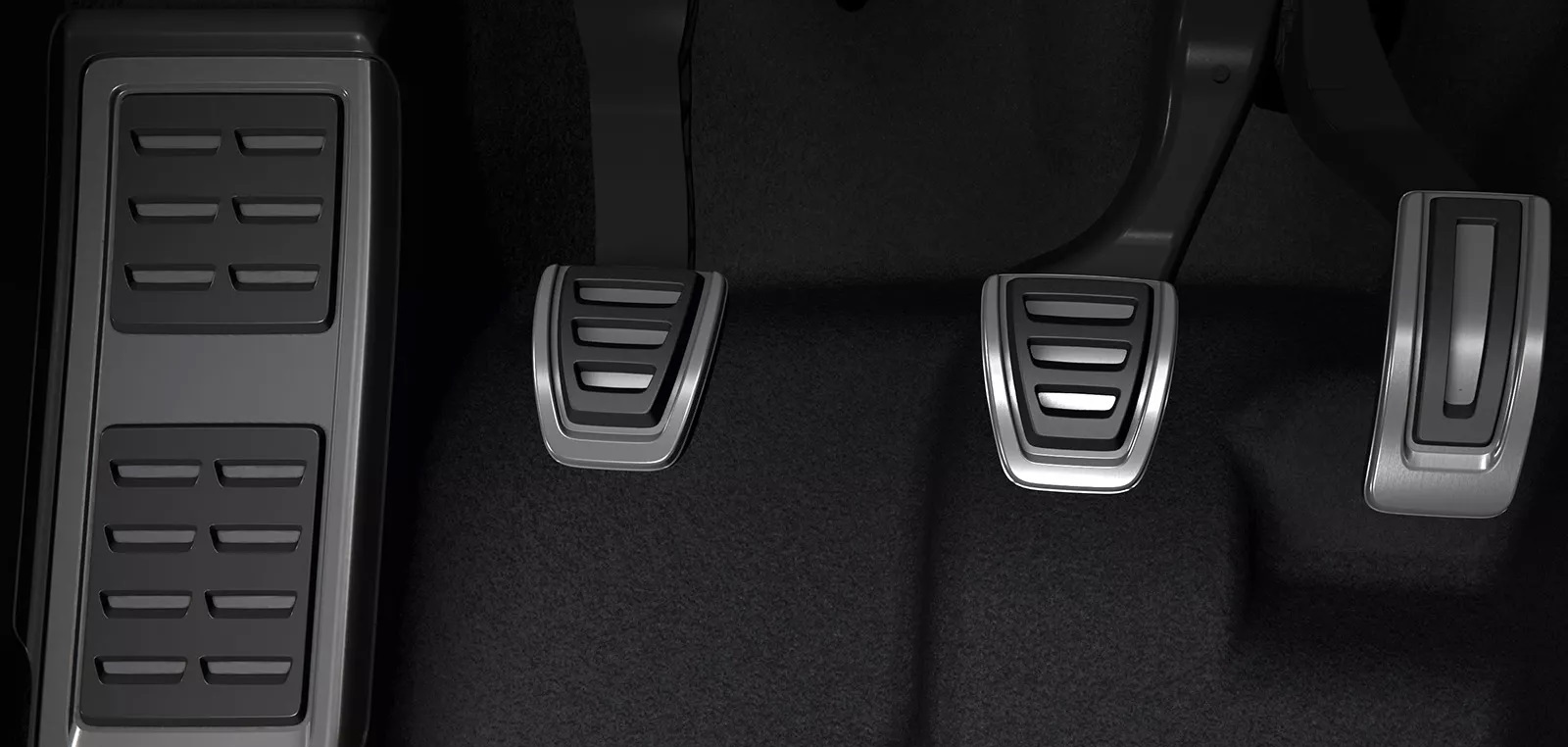 Stainless Steel Pedal Caps in the 2024 Volkswagen Jetta 1.5T Sport