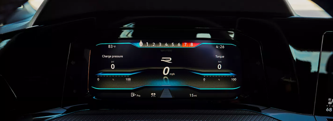 2024 Volkswagen Golf R Digital Instrument Cluster