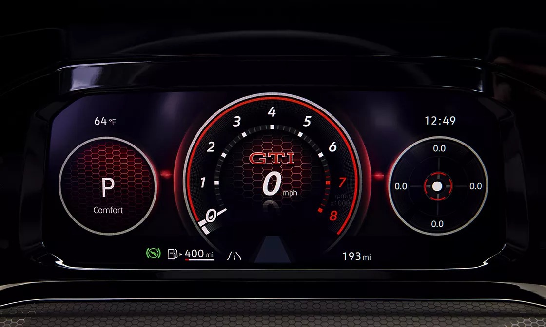 2024 Volkswagen Golf GTI Information Cluster