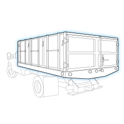 landscape dump body work truck