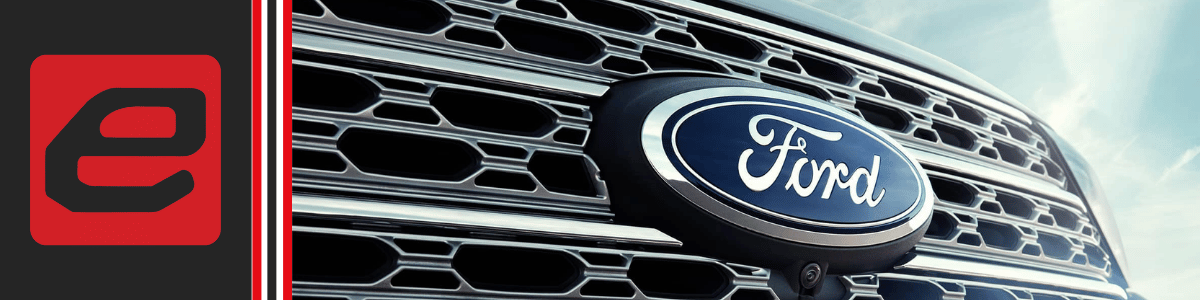 Ford Dealer Longview, TX - blue oval Ford emblem on grille