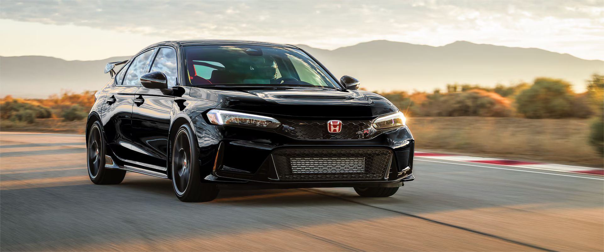 2024 Honda Civic Type R shown in Crystal Black Pearl.