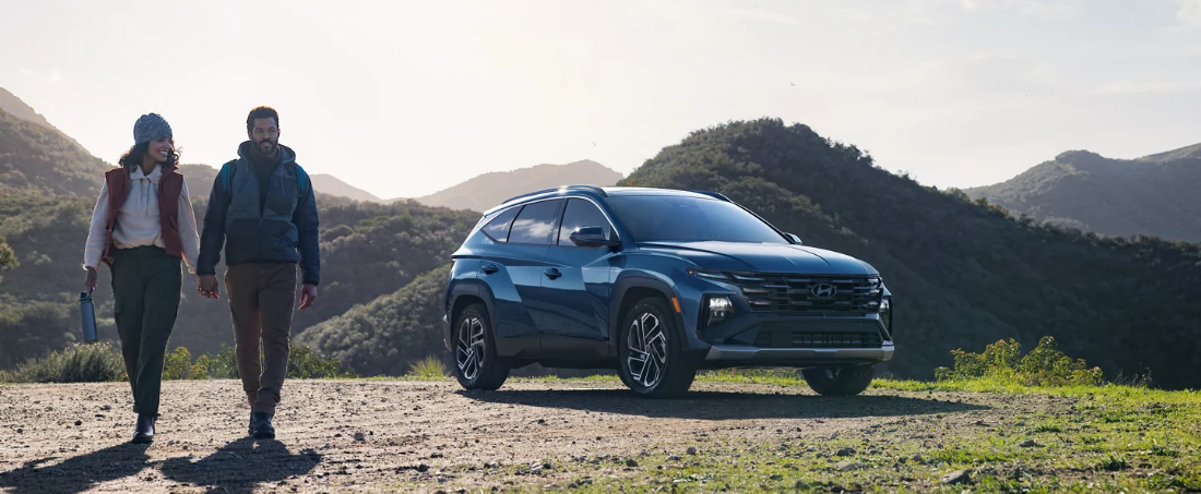2025 Hyundai TUCSON shown with available features.
