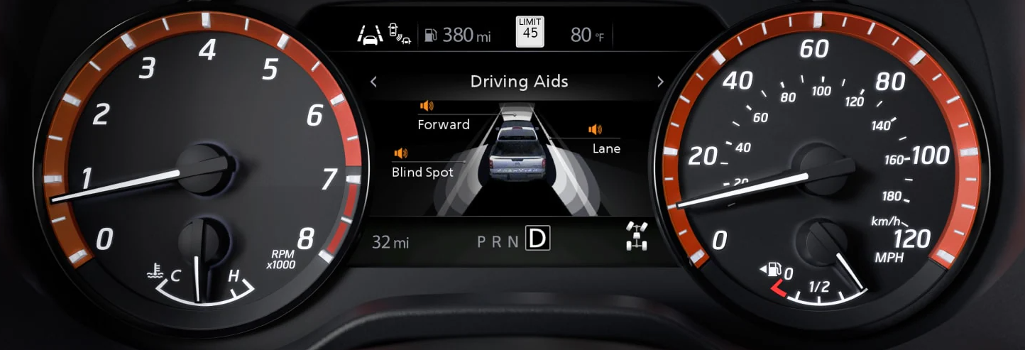 2025 Nissan Frontier Advanced Drive-Assist® Display