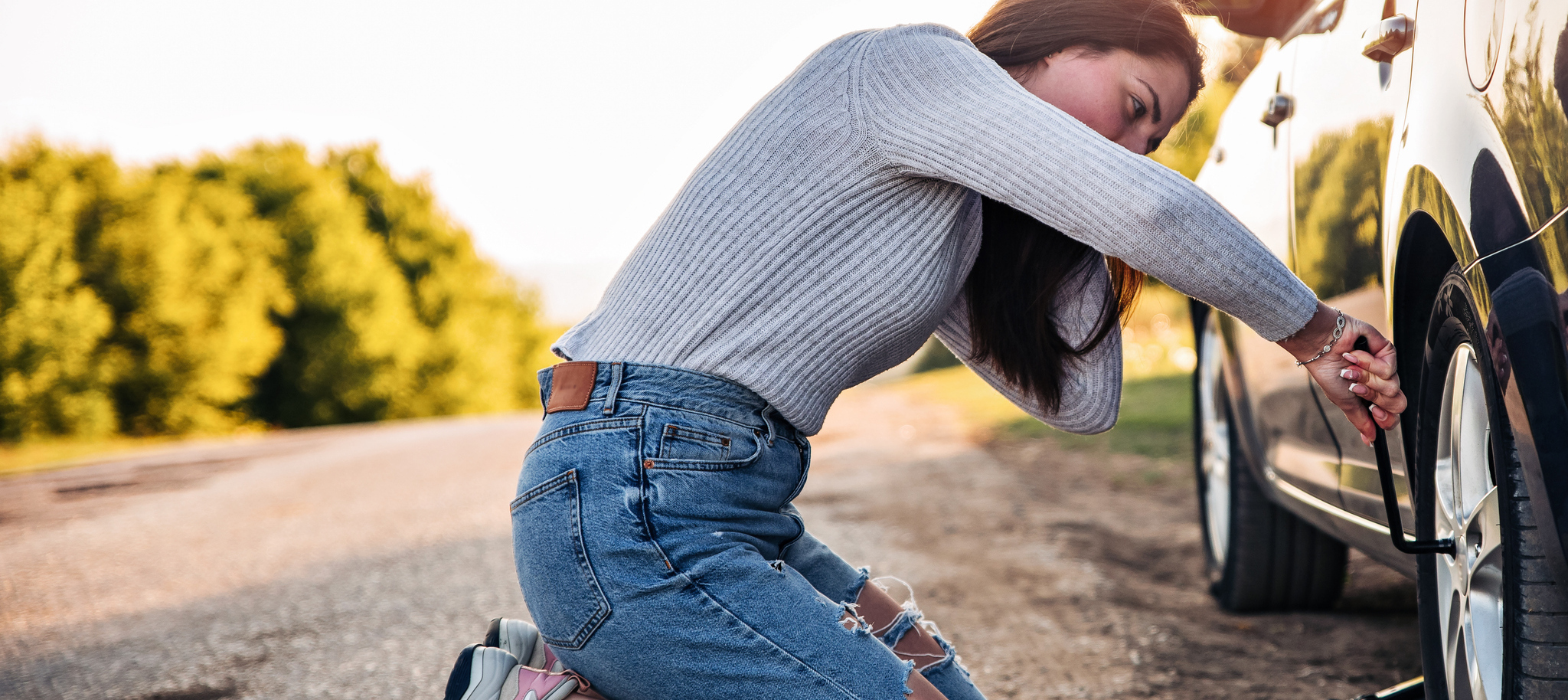 How to Change a Flat Tire near Lexington, KY