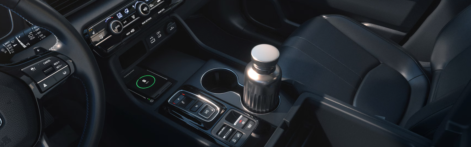 2025 Honda Pilot Front-Row Controls