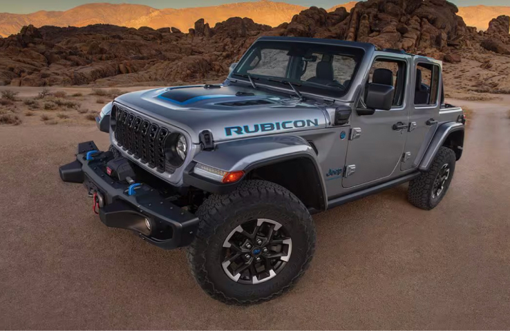 Silver Jeep Rubicon